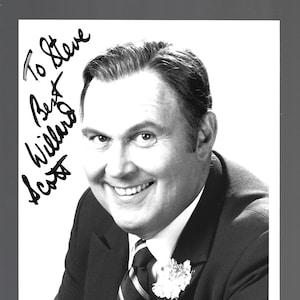 TV Personality Willard Scott - Weatherman, TV Personality - Autographed 7x9 Photo W/COA