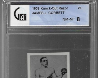 1938 Knock Out Razor Famous Prize Fighters GAI Graded 5 To Choose From