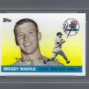 2007 Topps Mickey Mantle Story #49, #53 or #54 GRADED GLOBAL AUTHORITY 9 Mint