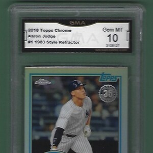 2018//20 Aaron Judge 3 Topps Graded Cards to Choose From