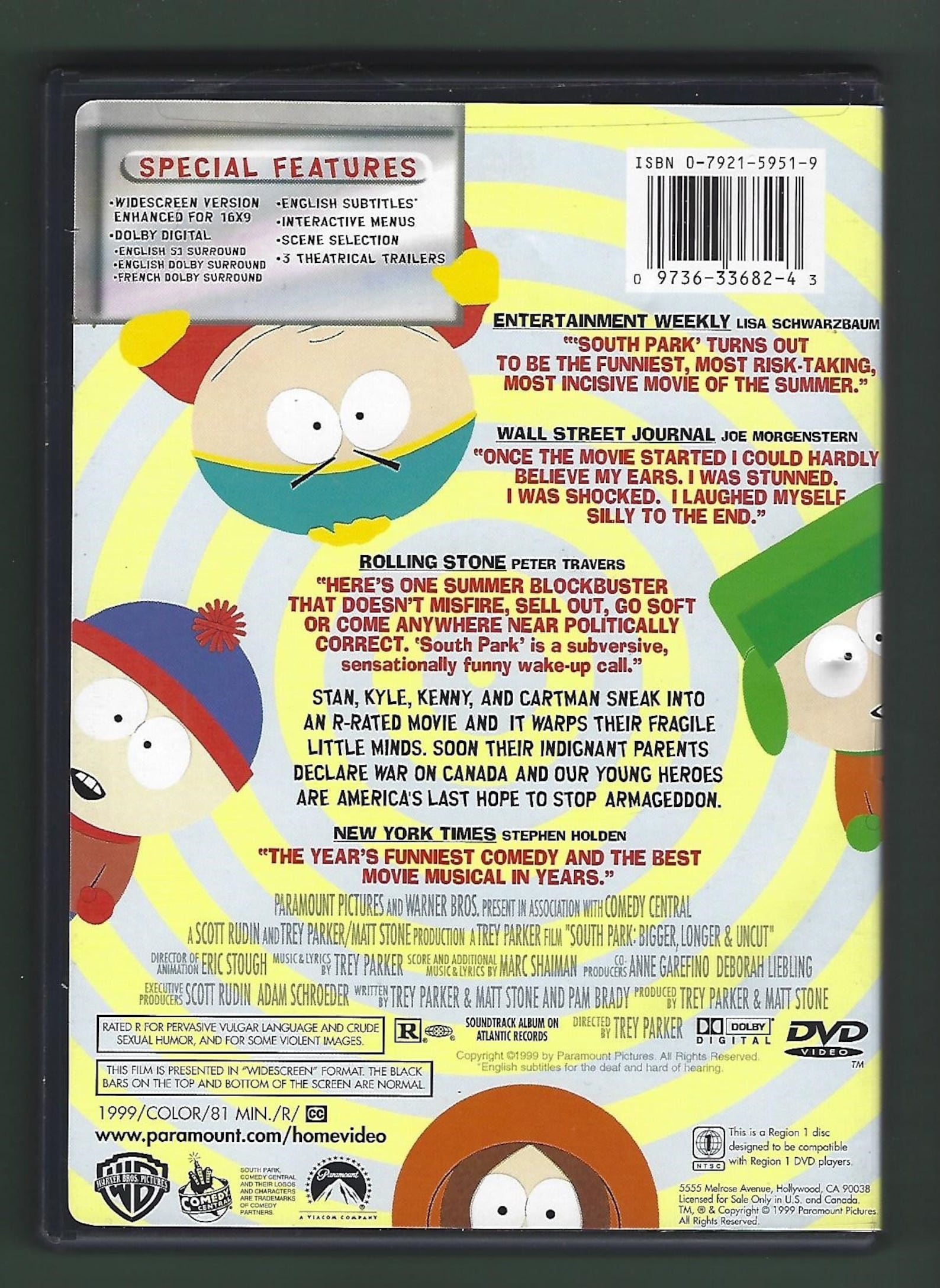 DVD South Park Bigger Longer & Uncut. used Good Etsy