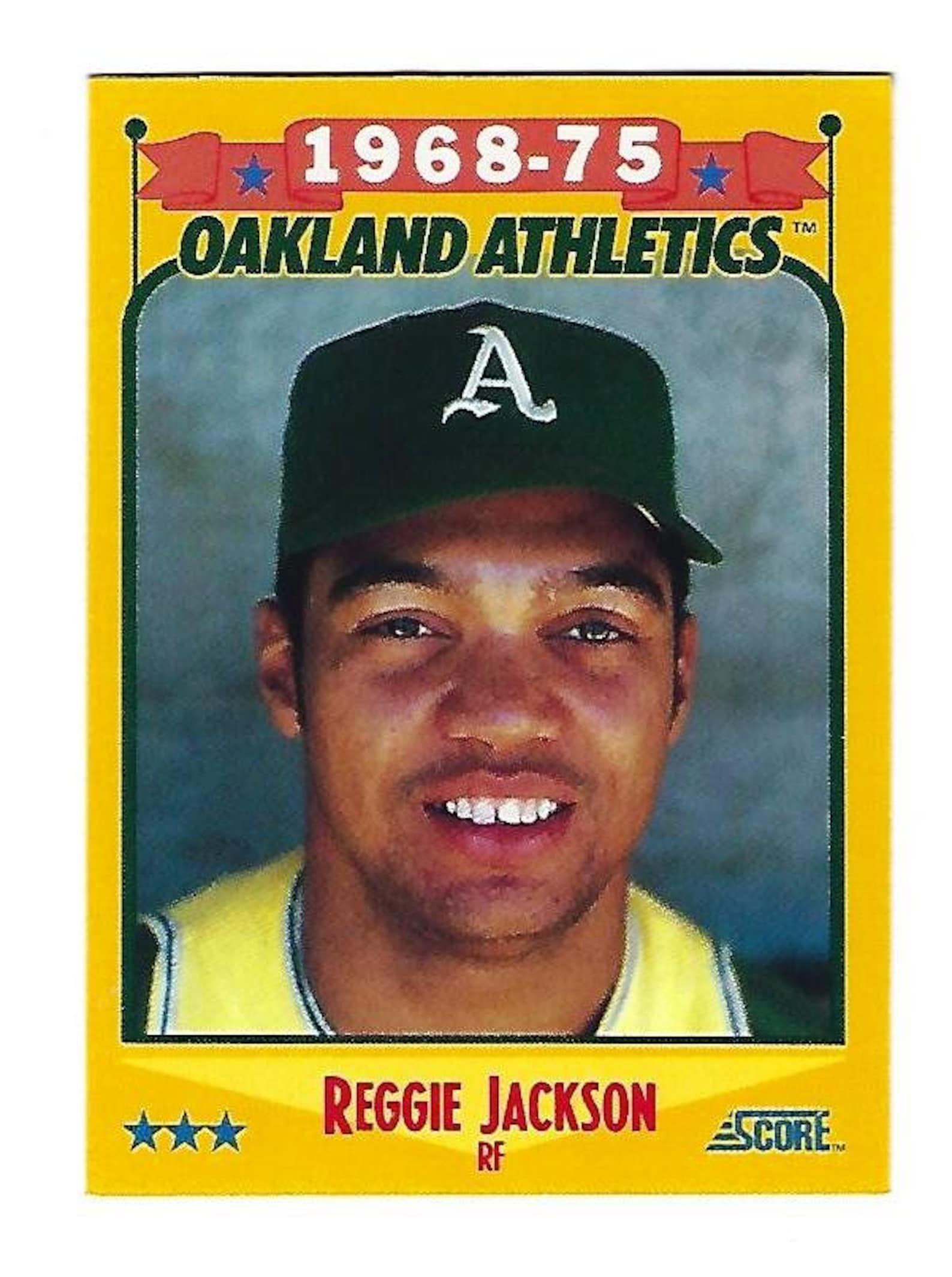 1988 Score Salute to Reggie Jackson Baseball Card Sousjeu de 5 cartes