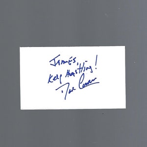 NBA Dave Cowens - NBA Great, Basketball Hall of Fame - Signed 3x5 Card COA
