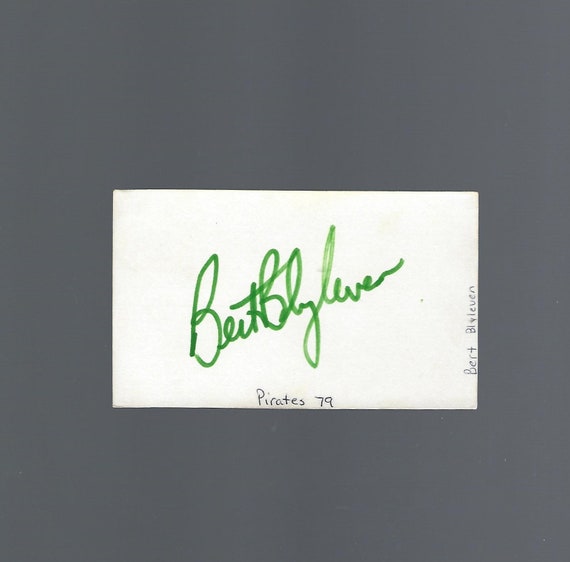 MLB Bert Blyleven MLB Baseball Hall of Fame Signed 3x5 