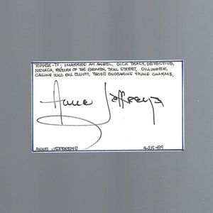 Actress Anne Jeffreys - &quot;Topper&quot; TV Series Actress - Clipped Autograph W/COA