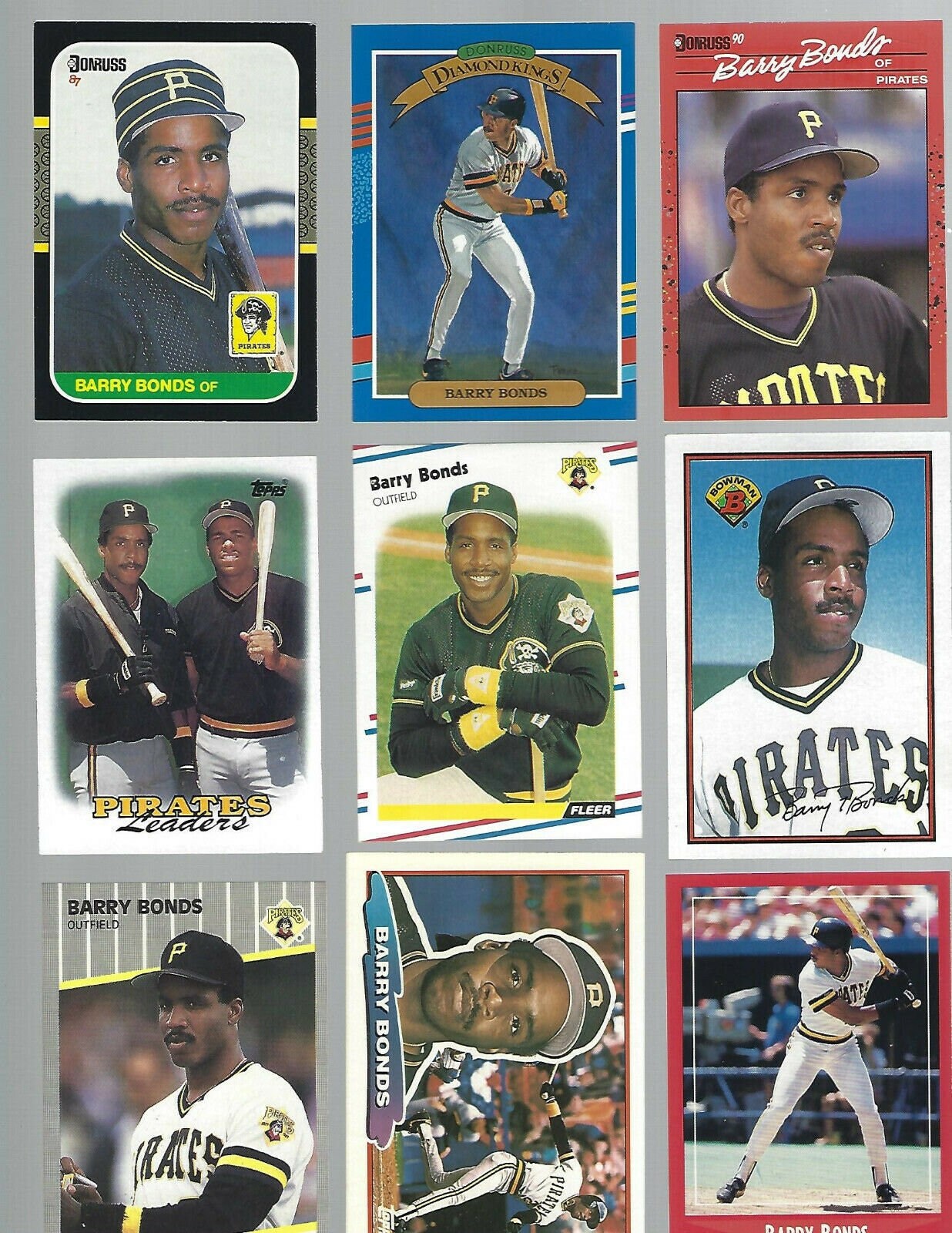 1987 Donruss 361 Barry Bonds RC Plus 8 Other Bonds Cards NM - Etsy