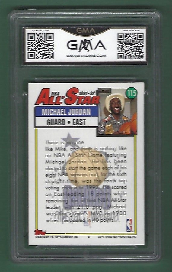 1992-93 Topps #115 Michael Jordan PSA 7 Graded Basketball Card NBA All Star  1993