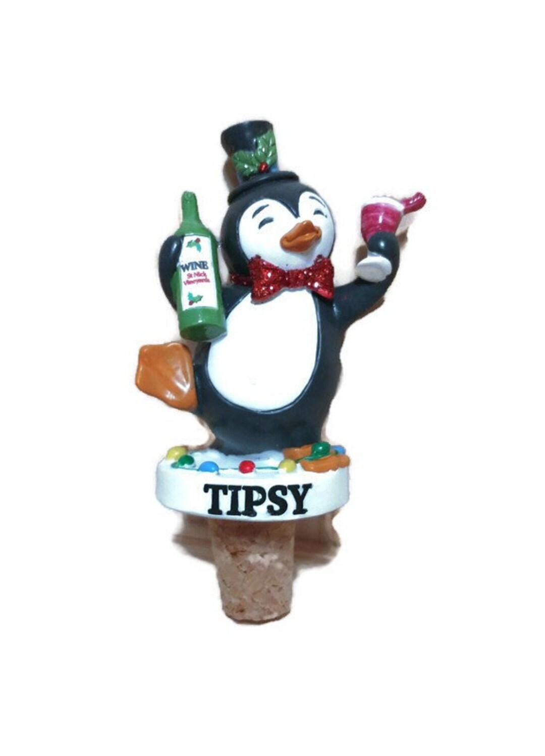 Penguin Cork Wine Bottle Stoppers 2 Different to Choose From new Etsy