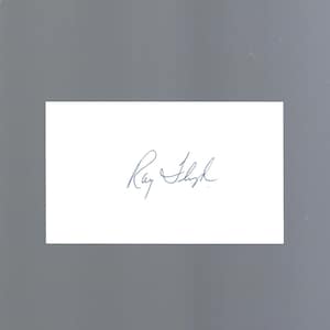PGA Raymond Floyd - Hall of Fame Golfer - Autographed 3x5 Index Card W/COA