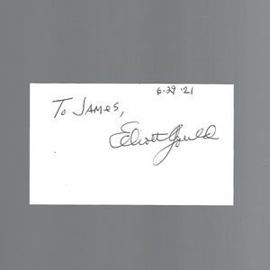 Actor Elliott Gould - Actor: &quot;M*A*S*H&quot; - Signed 3x5 Card W/COA