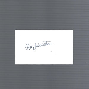 Actor Ray Walston - &quot;My Favorite Martian&quot; Actor - Autographed 3x5 Card W/COA