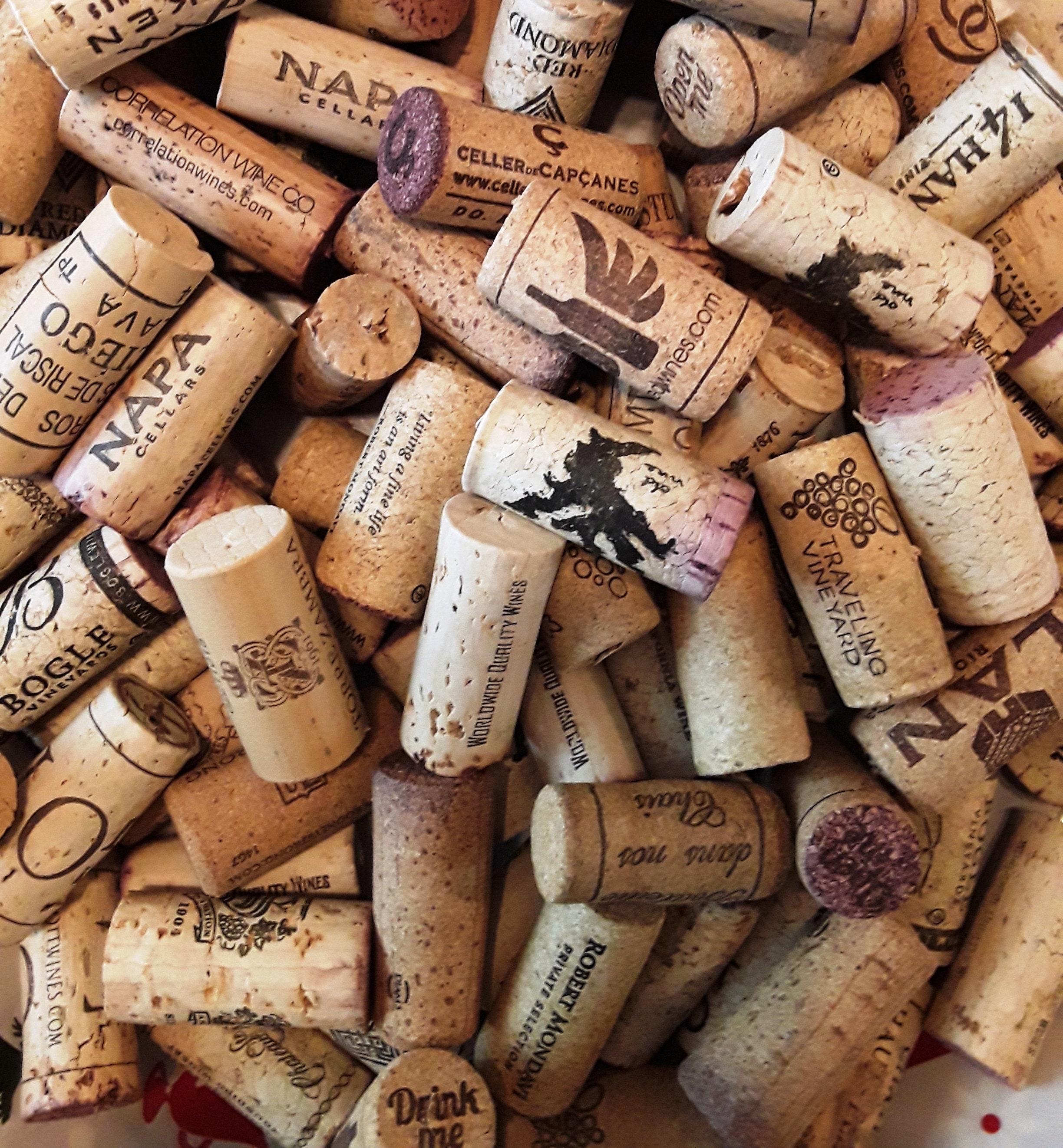 200 Natural USED Wine Corks Craft. Free Shipping Etsy