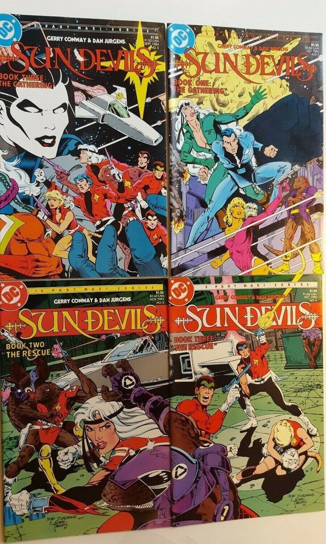 Sun Devils Lot of 4 #1,3,5,6 DC Comics 1984 - Etsy