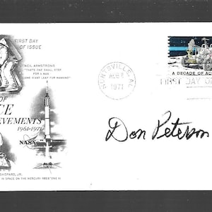 Nasa Astronauts 4 To Choose From Autographed  Postal Cover W/COA