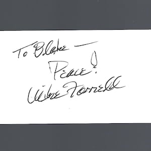 Actor Mike Farrell - M*A*S*H TV Show - Autographed 3x5 Card W/COA
