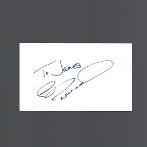 Nascar Bill Elliott  - NASCAR Hall of Fame - Autographed 3x5 Card W/COA