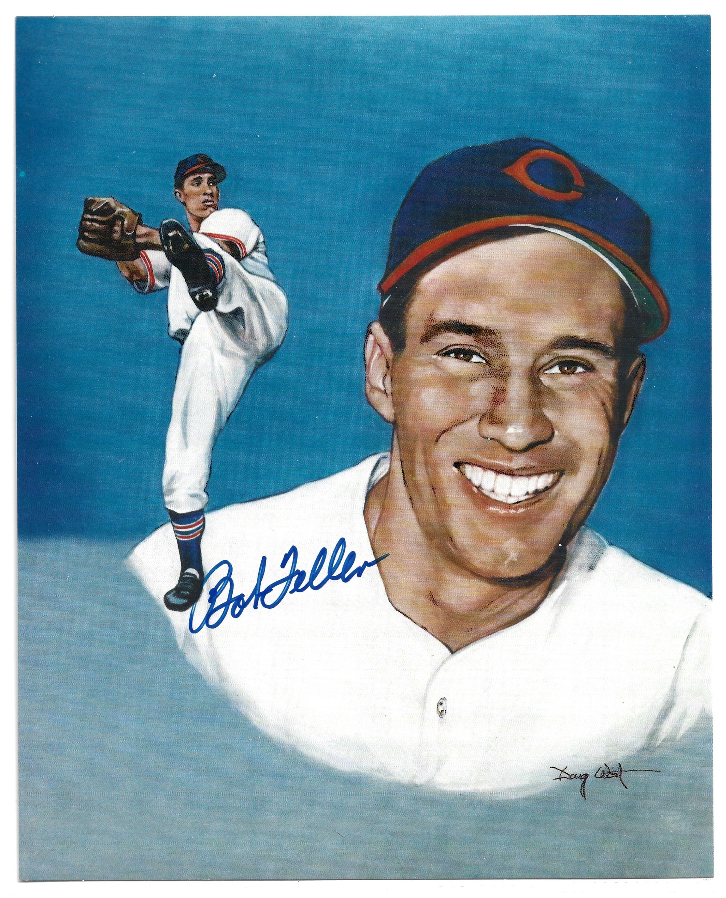 MLB Bob Feller MLB Great, Baseball Hall of Fame Autographed 8x10 