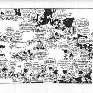 Cartoonist Bud Blake - &quot;Tiger&quot; Cartoonist - Signed Art Photocopy Page W/COA