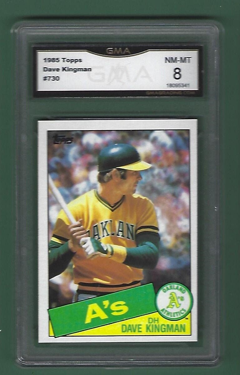1985 Topps #730 Dave Kingman GMA Graded 8 NM-MT