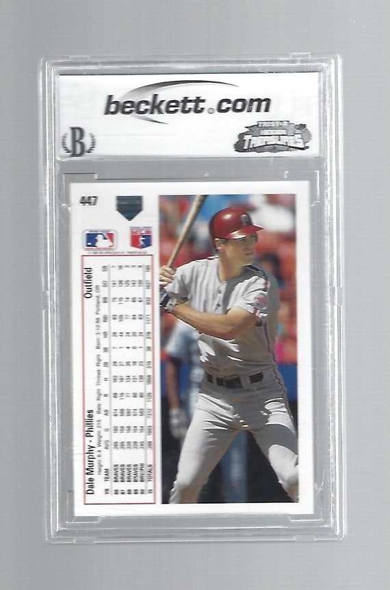 1991 Upper Deck #447 Dale Murphy Card Graded Beckett BCCG 10 Mint