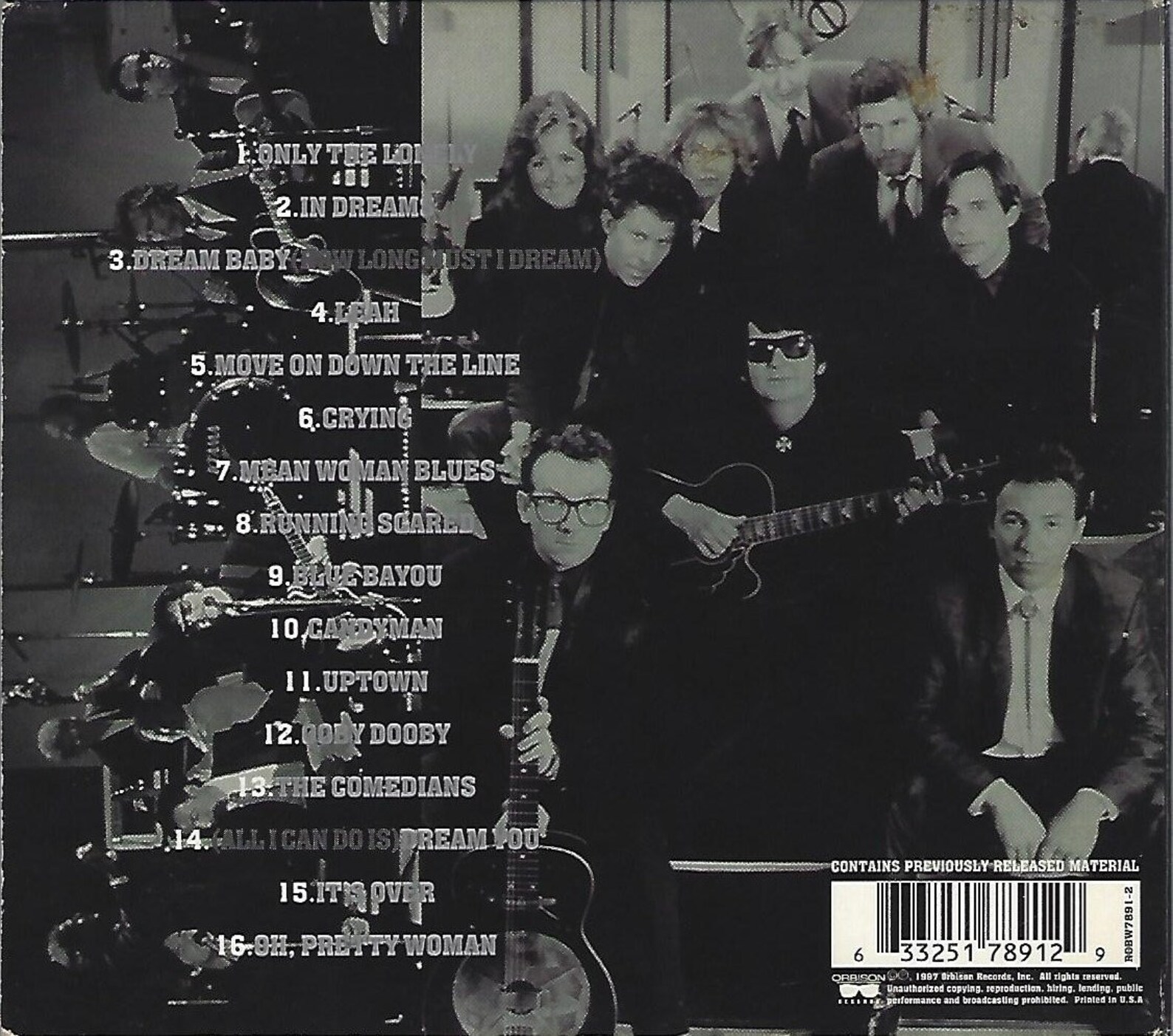 Cdblack & White Night by Roy Orbison. 1997 Release. Used Good