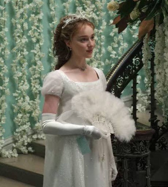Daphne Bridgerton Regency White Crystal 