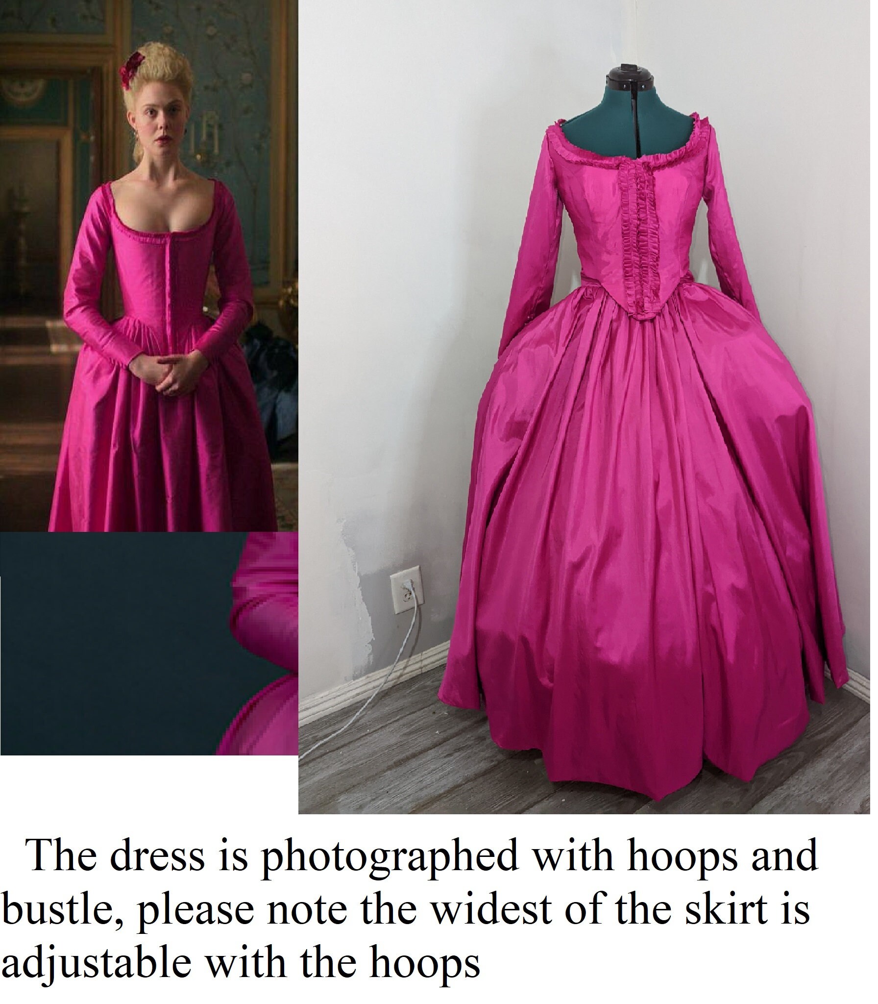 Catherine the Great Pink Dress - Etsy UK