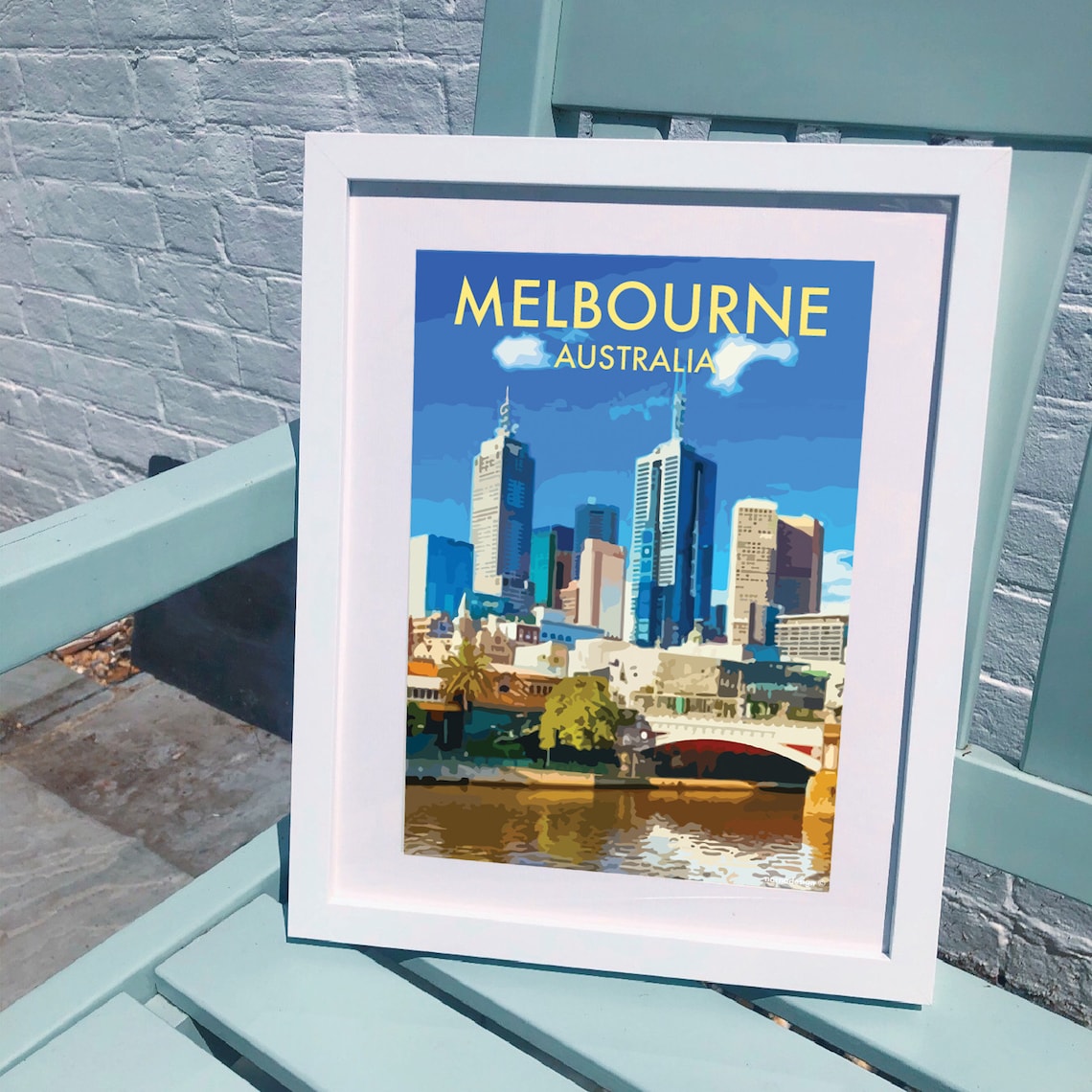 Melbourne City Print / Poster Etsy Australia