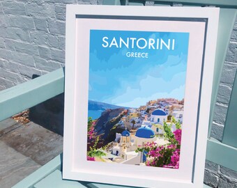 Santorini Greece Print / poster