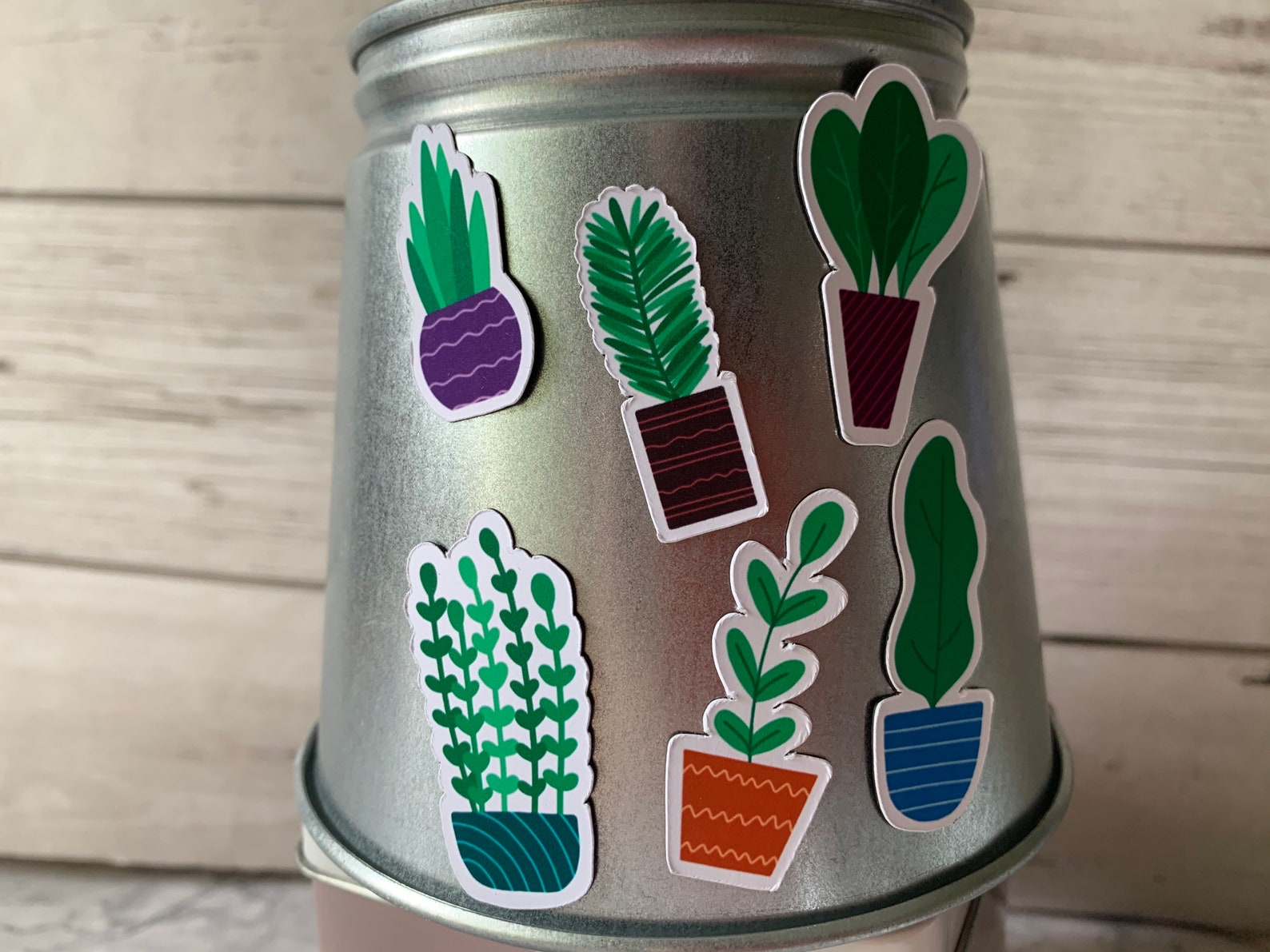 House Plant Pack Cute Plant Pot Die Cut Etsy