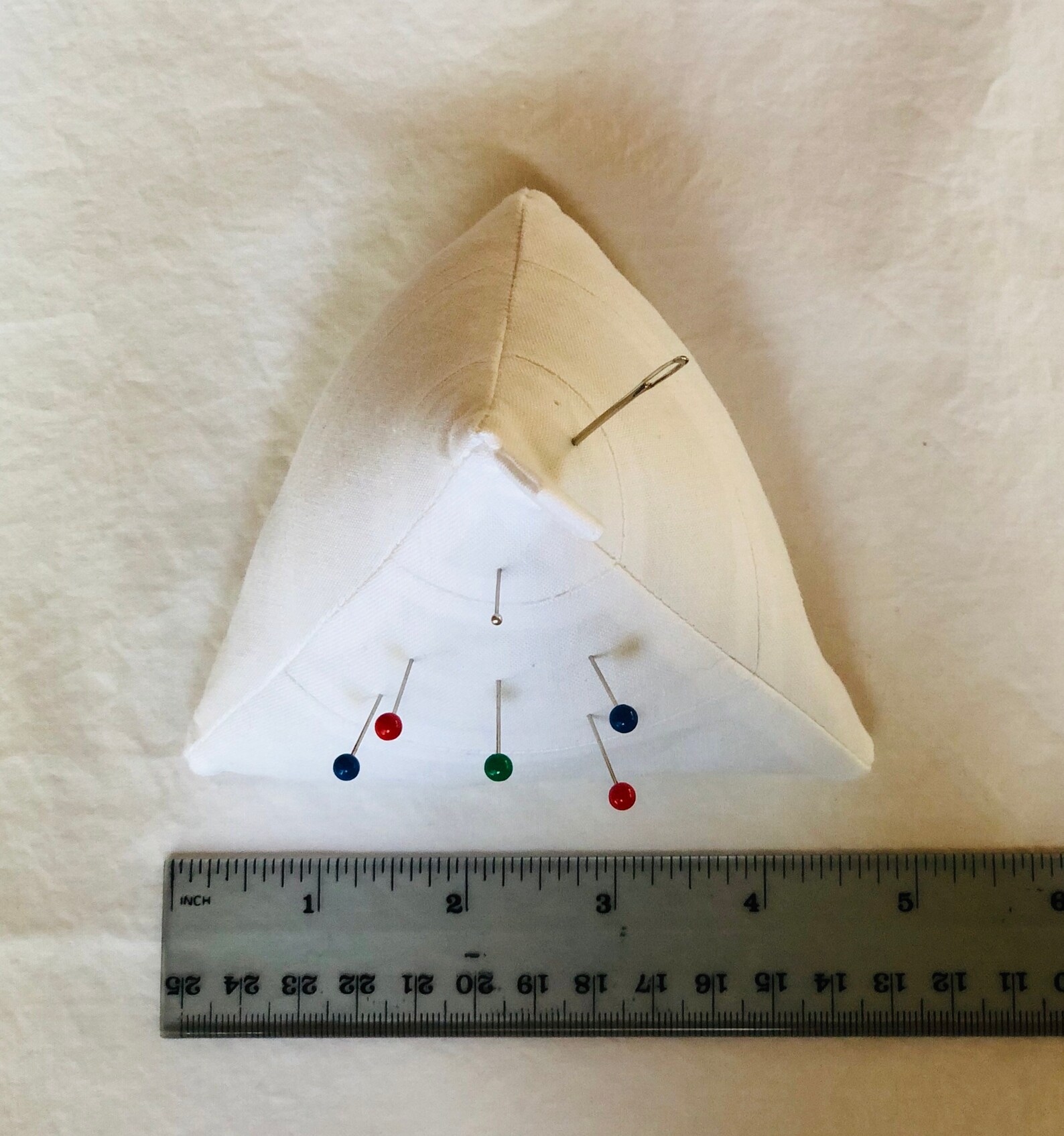 White Pyramid Pin CushionPattern WeightFabric WeightSewing Etsy