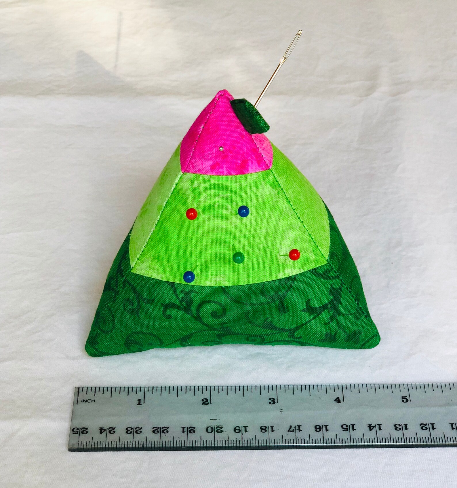 Pink/Green Pyramid Pin CushionPattern WeightFabric Etsy