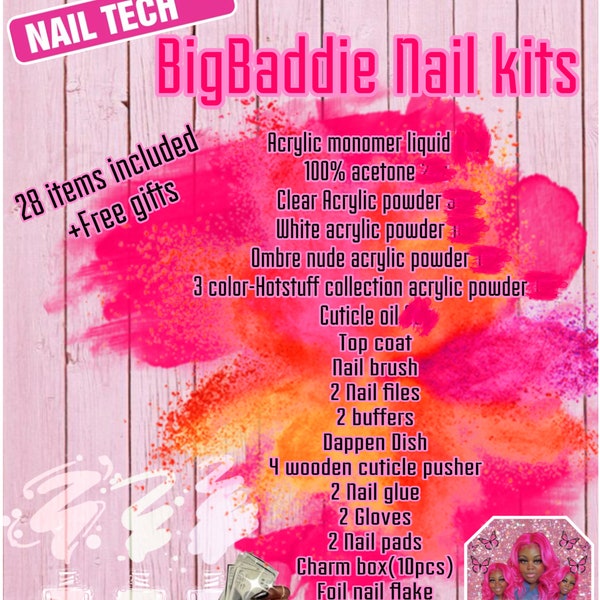 Acrylic Nail Kit - Etsy