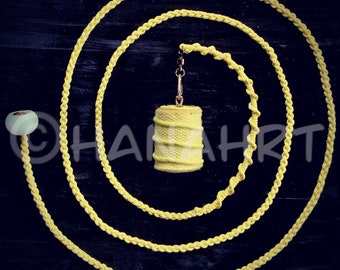 Kevlar Koru Wick Rope Dart/Fire Poi with Beautiful interchangeable Hand Braided Kevlar Lead/Wick Silicone Grip & Swivel.