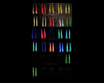 Orecchini Baby Jelly Squid UV attivi e si illuminano al buio