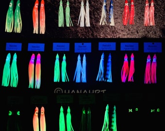 Orecchini Jelly Squid UV Active e Glow in the Dark