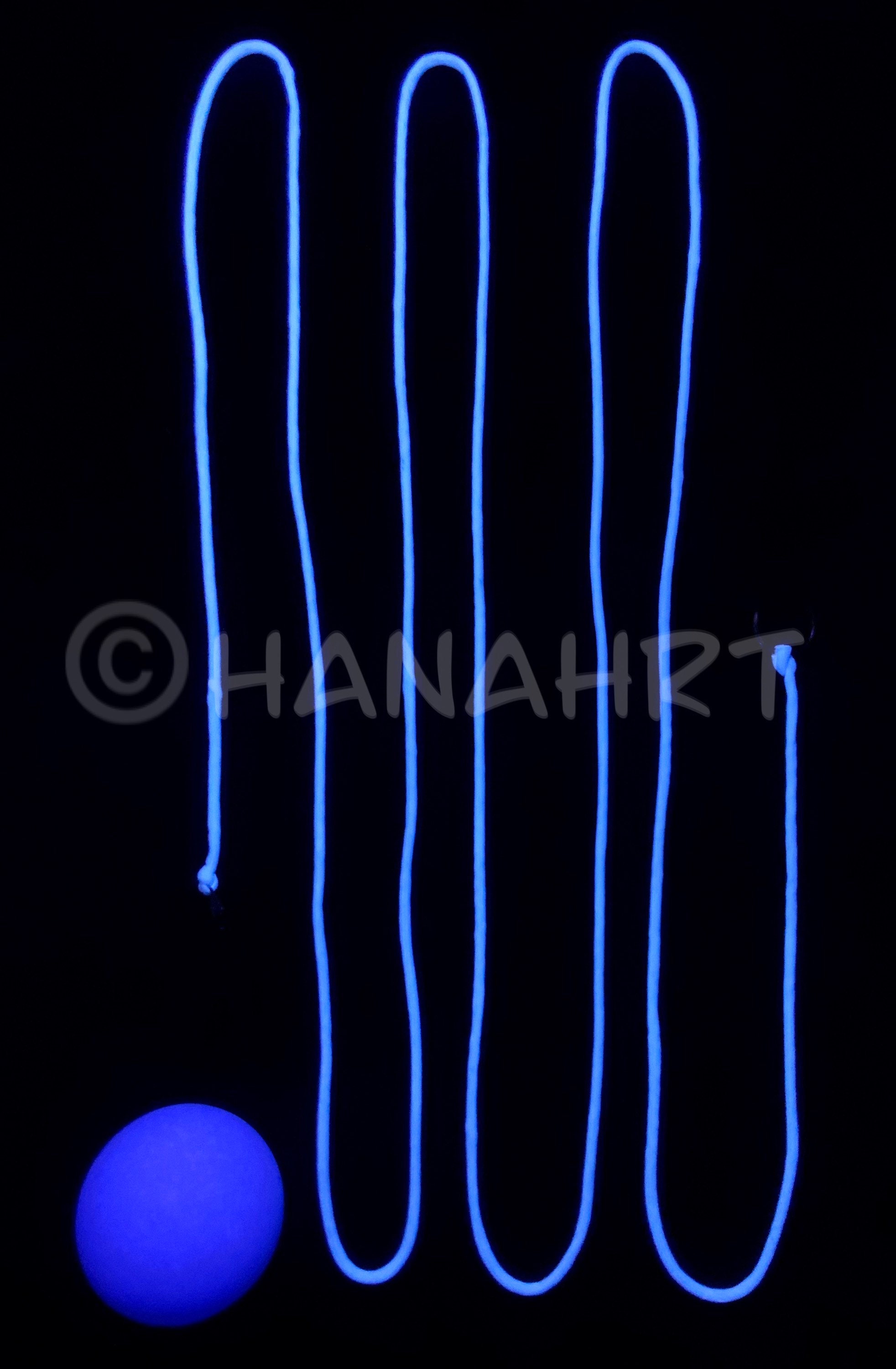 Glow in the Dark/led/uv Active Rope Dart and Handmade Carry Etsy