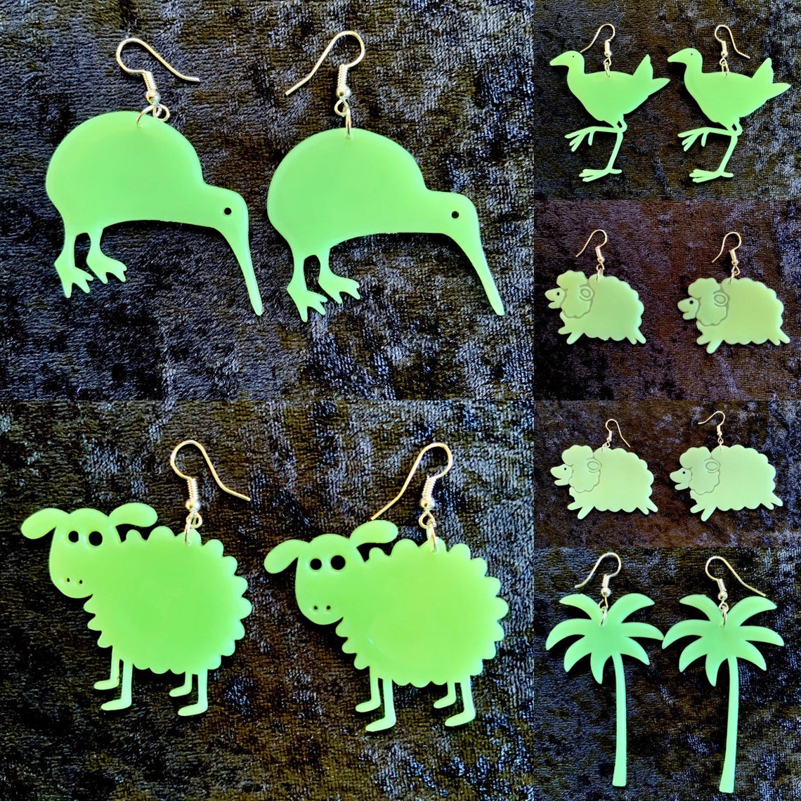 kiwiana earrings