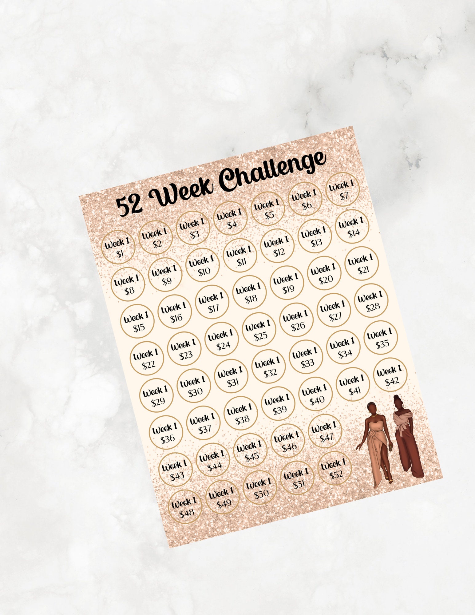 52 Week Savings Challenge | Low Income Savings Challenge | Easy Savings ...