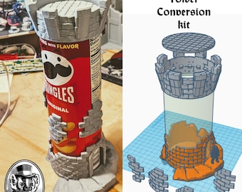 Make a tower using your pringles box | wargaming terrain terrain | fantasy buildings | DND