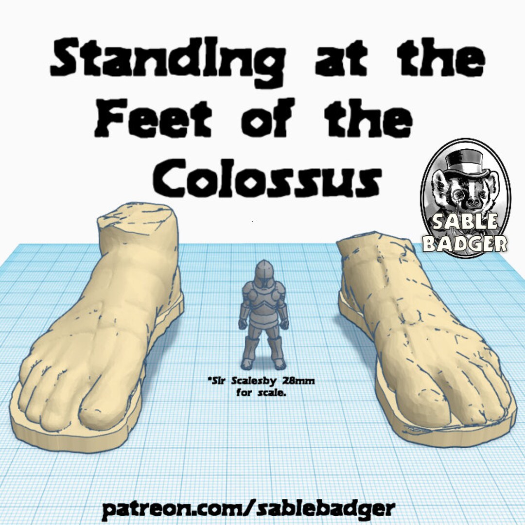 Fallen Statue Colossus Ancient Ruins Wargame Terrain Miniature ...