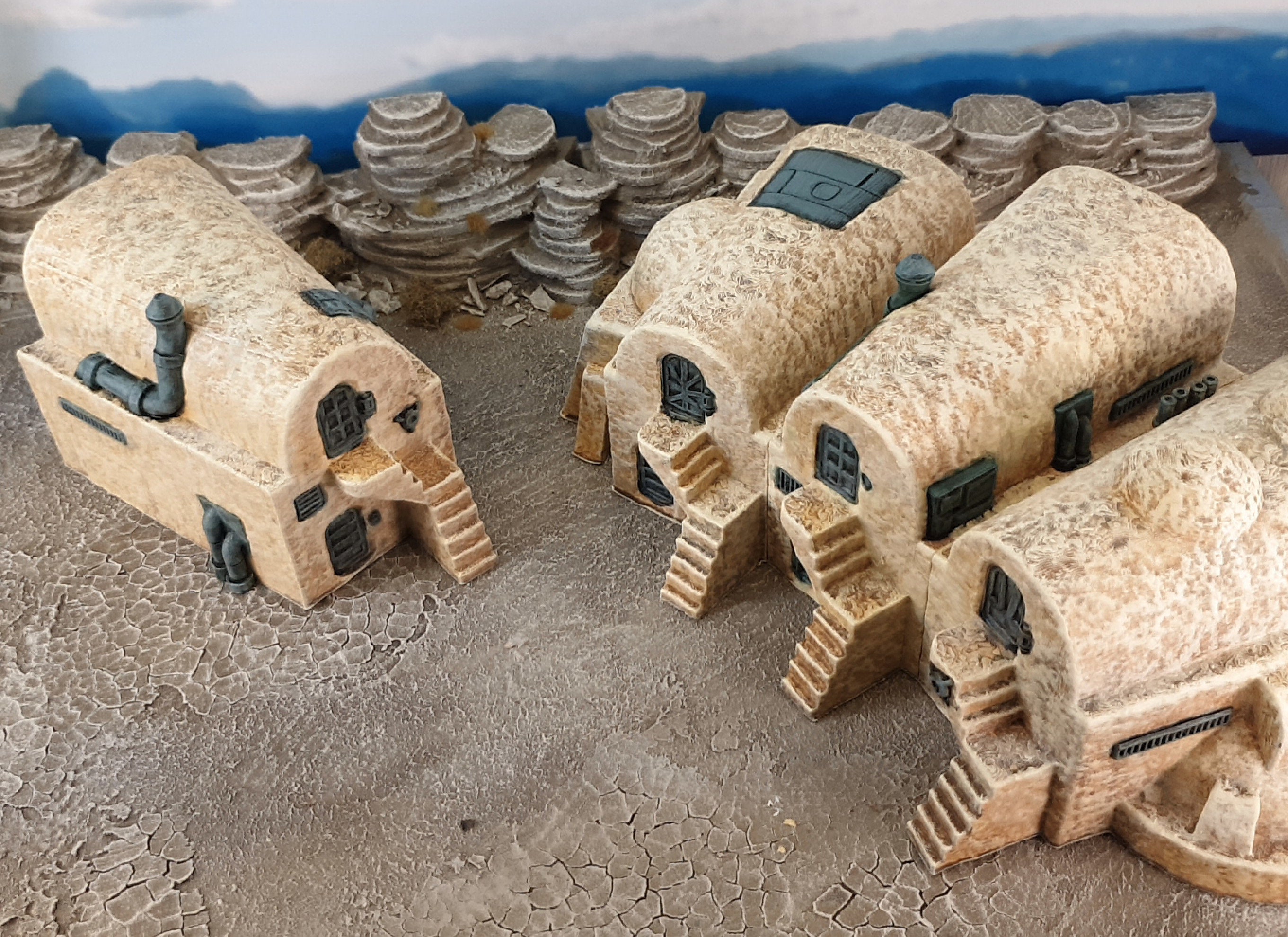 MOC-55012 Desert House #1 for a Modular Tatooine Movie Series Building Blocks Bricks Compatible Children Toys Gifts