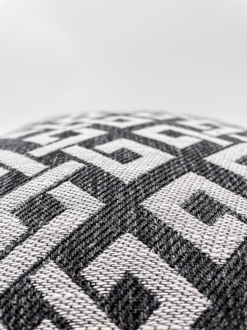 Grey and White Pillow Cover Accent Pillow Stylish Pillow Etsy