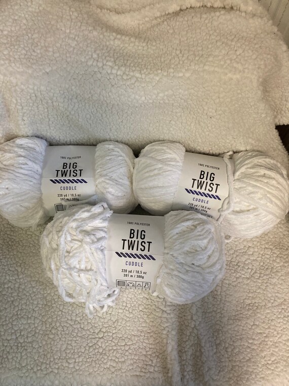 Big Twist Cuddle Yarnwhite Big Twist Yarnbundle of 3100 Etsy