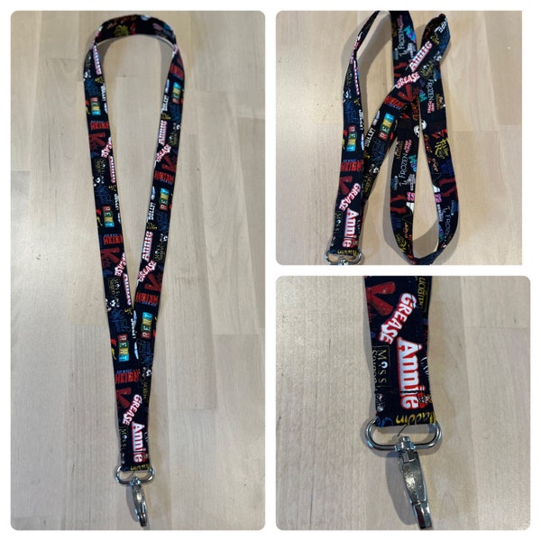 Broadway Shows Lanyard with Swivel Lobster Clasp
