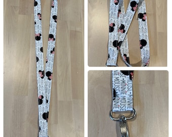 Disney Minnie Mouse Lanyard with Swivel Lobster Clasp
