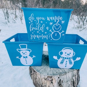 Snowman Kit, Snowman Bin, Snowman Building Kit, Do You Wanna Build a Snowman, Snowman Storage Bin