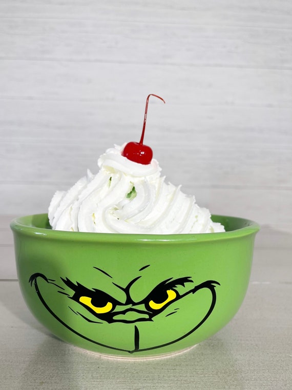 Grinch Bowl Grinch Gift Grinchmas Grinch Lover Grinch Etsy
