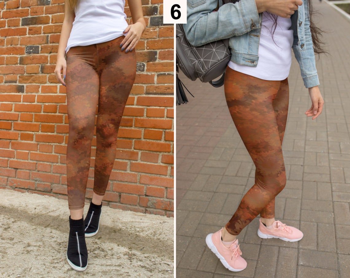 Dark Brown Women's Leggings Ladies Brown Leggings Etsy