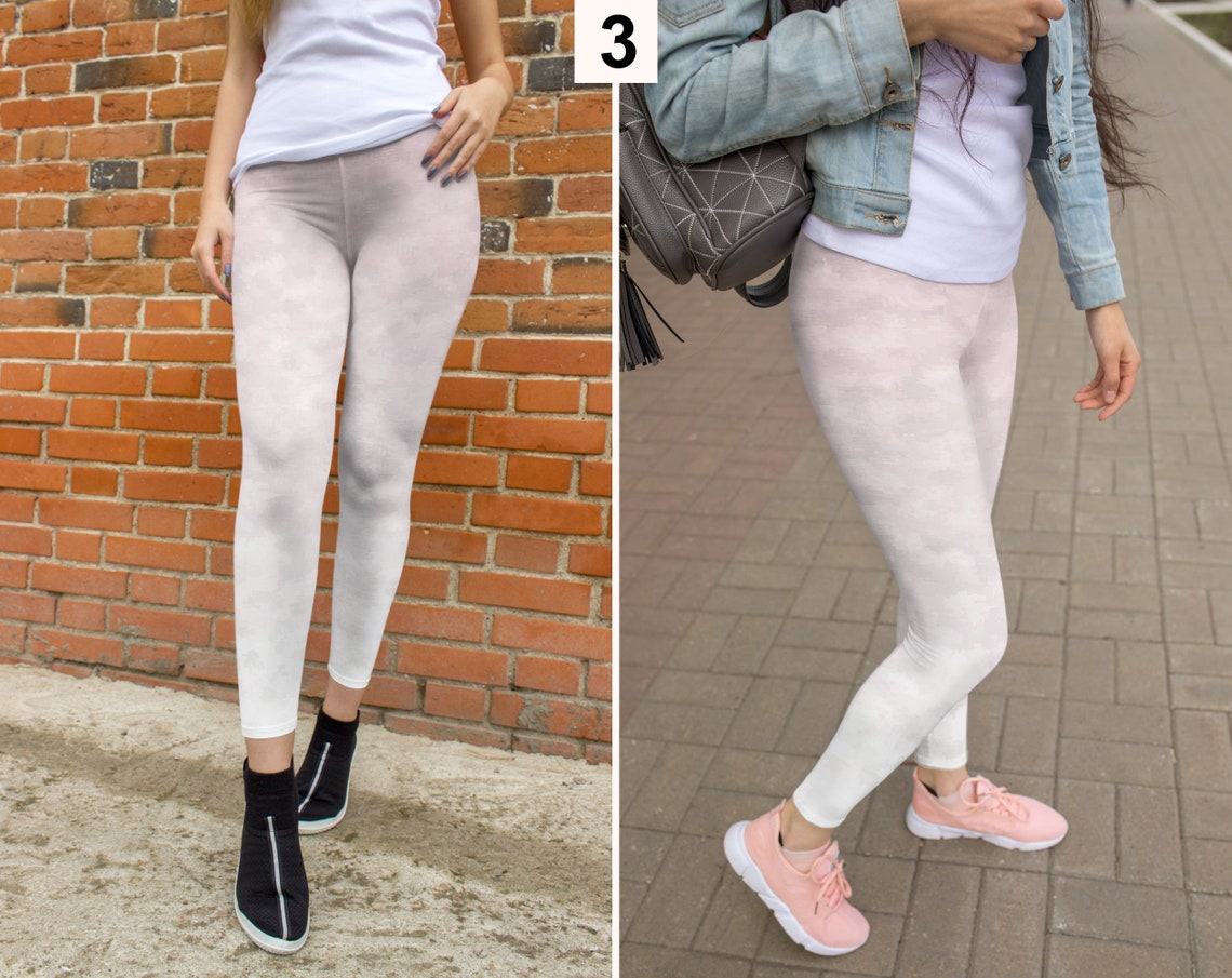 Baby Pink Leggings Womens Light Pink Leggings Etsy